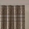 Dennie Jacquard Shower Curtain Brown