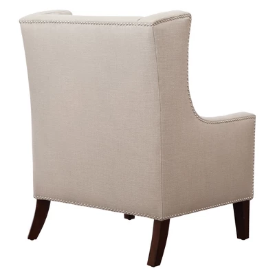 Colette Wing Chair Linen 3 Colette Wing Chair Linen - Image 3