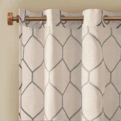 Peyton Metallic Geo Embroidered Single Window Curtain Panel 7 Peyton Metallic Geo Embroidered Single Window Curtain Panel -Furniture Promotion Shop GUEST 047071f9 5991 4f6d b164 5379b6059786
