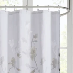 Anise Floral Printed Burnout Shower Curtain -Furniture Promotion Shop GUEST 0953be1a c49f 4fbf a71c 7beea9d3e59b