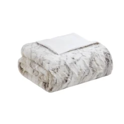60"x70" Oversized Aina Faux Fur Throw Blanket - Madison Park -Furniture Promotion Shop GUEST 09bf3c16 2e07 4e88 9f51 72f8ed9df575