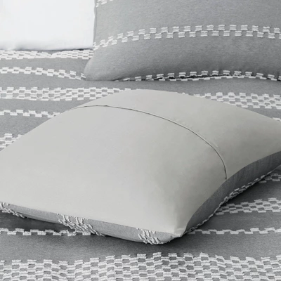 Madison Park Knox Clipped Jacquard Duvet Cover Set 6 Madison Park Knox Clipped Jacquard Duvet Cover Set - Image 6