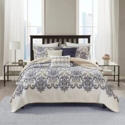 6pc Cascade Reversible Quilted Coverlet Set Blue - Madison Park 12 6pc Cascade Reversible Quilted Coverlet Set Blue - Madison Park -Furniture Promotion Shop GUEST 0a46b7cb 4d0a 4354 adcb 4fdffb586463