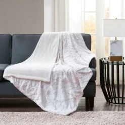 60"x70" Oversized Aina Faux Fur Throw Blanket - Madison Park -Furniture Promotion Shop GUEST 0aeea74a 7d63 41d6 ac75 7f3ee5c66cc6