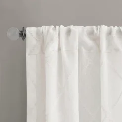 84"x50" Clarissa Diamond Sheer Curtain Panel
