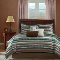 Blue Beau Comforter Set 7pc 7pc