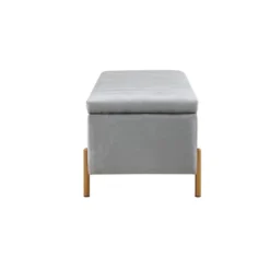 Charmaine Upholstered Storage Bench With Gold Metal Legs Gray - Madison Park 11 Charmaine Upholstered Storage Bench With Gold Metal Legs Gray - Madison Park -Furniture Promotion Shop GUEST 10efc8c1 b9cc 4980 bb39 32deee5ee4a1