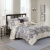 6pc Cascade Reversible Quilted Coverlet Set Blue - Madison Park