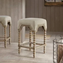 Sugar Counter Height Barstool Beige