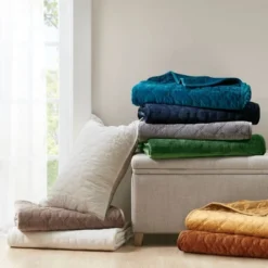 Madison Park Mercer Faux Velvet Reversible Coverlet Set -Furniture Promotion Shop GUEST 2057bdf1 c612 4234 8e6a 730692d1a2b2