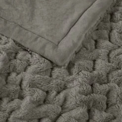 50"x60" Ruched Faux Fur Throw Blanket - Madison Park -Furniture Promotion Shop GUEST 224ece0b ac9f 446e 90a1 4344a79789d1