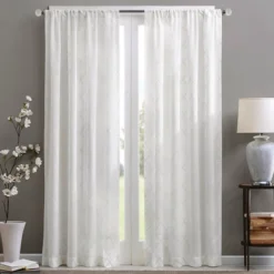 84"x50" Clarissa Diamond Sheer Curtain Panel -Furniture Promotion Shop GUEST 228b9b0e 016c 4b96 b57d 71affddf266a