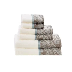 6pc Charlotte Jacquard Towel Set -Furniture Promotion Shop GUEST 2360aef9 edde 4d51 8c6b 782226aa4513