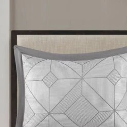 7pc Ollie Jacquard Comforter Set Gray - Madison Park -Furniture Promotion Shop GUEST 258c04b7 0f36 4b4f 9267 2c42ee5c8197