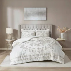3pc Valeria Tufted Cotton Chenille Duvet Cover Set -Furniture Promotion Shop GUEST 261f598c 81a6 4914 a318 0dd7b09be667