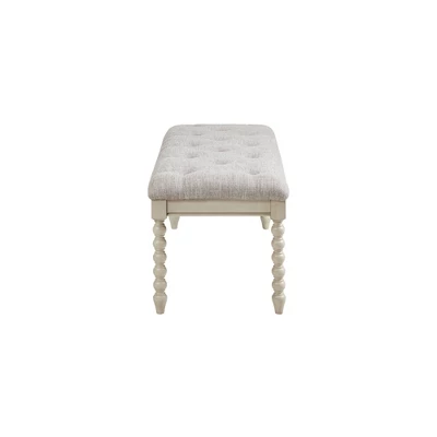 Beckett Tufted Accent Bench Light Gray/Natural - Madison Park Signature 3 Beckett Tufted Accent Bench Light Gray/Natural - Madison Park Signature - Image 3