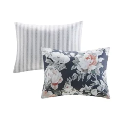 Sorrel Full/Queen 3pc Cotton Printed Reversible Coverlet Set Dark Blue -Furniture Promotion Shop GUEST 2f0e3410 2571 4844 8dd5 e33d943fb7f1