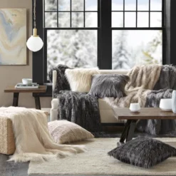 20"x20" Adelaide Faux Fur Square Throw Pillow - Madison Park 9 20"x20" Adelaide Faux Fur Square Throw Pillow - Madison Park -Furniture Promotion Shop GUEST 32a36c13 e986 4675 982f c52a4b285b57