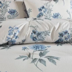 Benita 7pc Printed Seersucker Comforter Set Blue -Furniture Promotion Shop GUEST 34425cae 546f 44bb b1fb 4db9572c4823