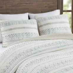 Madison Park 3pc Levi Reversible Printed Microfiber Seersucker Coverlet Set Taupe -Furniture Promotion Shop GUEST 372e8466 efb4 42fb aa79 60bf18638a0f