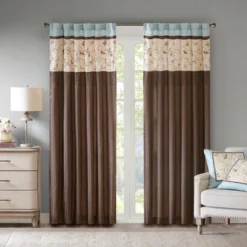 84"x50" Monroe Embroidered Light Filtering Curtain Panel -Furniture Promotion Shop GUEST 3a685ecc 7308 495e 9bd2 9daccd01209b
