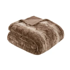 60"x70" Oversized Marselle Faux Fur Throw Blanket - Madison Park -Furniture Promotion Shop GUEST 436417bd 518c 43f0 88d2 faa95da47e9c