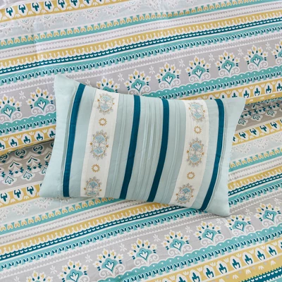 Navy Corynn Reversible Comforter Set Queen 7pc 7 Navy Corynn Reversible Comforter Set Queen 7pc - Image 7