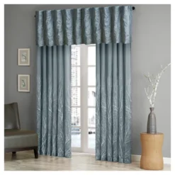18"x50" Faux Silk Blackout Embroidered Window Valance - Aden -Furniture Promotion Shop GUEST 4e380077 6e89 494b 9740 1f099184fe59