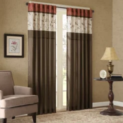 84"x50" Monroe Embroidered Light Filtering Curtain Panel -Furniture Promotion Shop GUEST 4ef1a535 9ffe 4968 bff9 465bb6b505ad