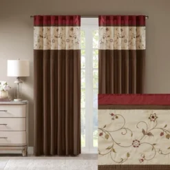 84"x50" Monroe Embroidered Light Filtering Curtain Panel -Furniture Promotion Shop GUEST 4fe0847d 190e 49f6 9752 0eb8e6b916bc