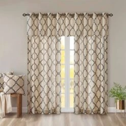 18"x50" Sereno Fretwork Print Valance -Furniture Promotion Shop GUEST 51713cca 7fb7 4d25 83c6 edbfa94cf038