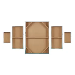 (Set Of 5) Glistening Marble Gel Coat Canvas Sand Decorative Wall Art Set Blue -Furniture Promotion Shop GUEST 52eedb62 21c9 4793 a61b 81b2e6ccf4db