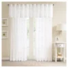50"x18" Sheer Vera Embroidered Window Valance White - Madison Park
