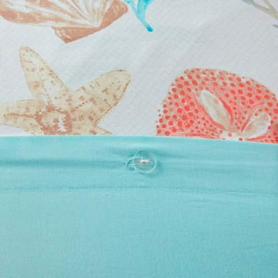 Ocean View Duvet Cover Set Coral - 6pc 7 Ocean View Duvet Cover Set Coral - 6pc - Image 7