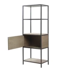 64" Callan 3 Shelf Bookcase With Storage Cabinet Gray - Madison Park -Furniture Promotion Shop GUEST 5e3e155e ad41 43f9 9734 79e44a911901