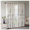 84"x50" Rosalie Burnout Printed Light Filtering Curtain Panel