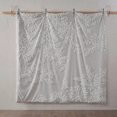 Danica Tufted Cotton Chenille Floral Comforter Set - Madison Park 3 Danica Tufted Cotton Chenille Floral Comforter Set - Madison Park - Image 3