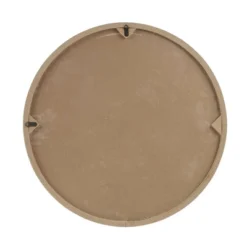Leah Round Two-Tone Medallion Wall Decor Natural/White - Madison Park