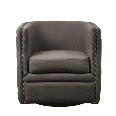 Milton Swivel Chair Gray 8 Milton Swivel Chair Gray - Image 8