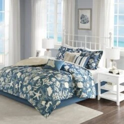 Blue Bedford Cotton Sateen Comforter Set -Furniture Promotion Shop GUEST 68bdd65d 2f18 44a1 a0b5 df19e060800d