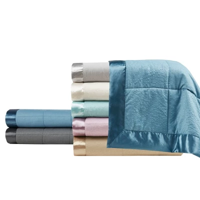 Parkman Oversized Down Alternative Blanket With Satin Trim 5 Parkman Oversized Down Alternative Blanket With Satin Trim - Image 5