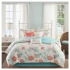 Ocean View Comforter Set Coral - 7pc