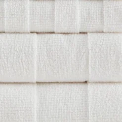 6pc Parker Luxury Striped Cotton Towel Set Ivory