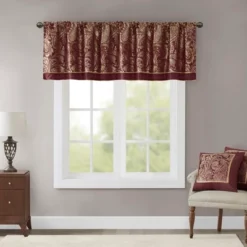 18"x50" Charlotte Jacquard Window Valance -Furniture Promotion Shop GUEST 78392a10 cefc 4957 9fa0 3cd7aceda912