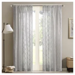 84"x50" Clarissa Diamond Sheer Curtain Panel -Furniture Promotion Shop GUEST 7c0bb0f0 ef8b 43e0 8c3d 0d873876084b
