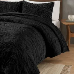 Madison Park 3pc King/California King Dakota Ruched Fur Down Alternative Comforter Set Black 13 Madison Park 3pc King/California King Dakota Ruched Fur Down Alternative Comforter Set Black -Furniture Promotion Shop GUEST 7d8aa6a5 3687 49ef bf24 10cf8d9a6670