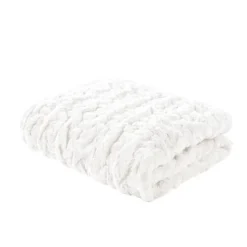 50"x60" Ruched Faux Fur Throw Blanket - Madison Park -Furniture Promotion Shop GUEST 7e1f51ec 8d7d 4770 a6a5 77efd08cfeed
