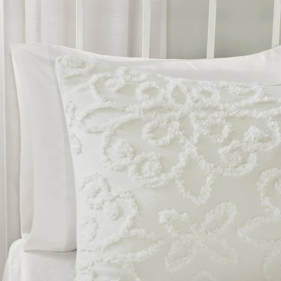 Amber Tufted Cotton Chenille Duvet Cover Set 4 Amber Tufted Cotton Chenille Duvet Cover Set - Image 4