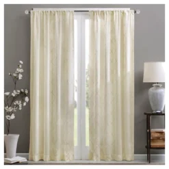 84"x50" Clarissa Diamond Sheer Curtain Panel -Furniture Promotion Shop GUEST 847b5b1a 9e0a 41da 9400 e7e3a24fa064
