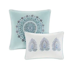 8pc Lian Cotton Printed Reversible Comforter Set Blue -Furniture Promotion Shop GUEST 87f9094e 8b72 4e86 af2a dd5e678cbff2